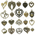 Gold-Tone Heart Metal Charms with 26 Listed Options view 6