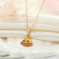 Gold Tone Colorful Enamel Food and Heart Pendant Necklaces view 6