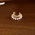 Crystal and Pearl Single Ear Cuffs in Four Designs view 6