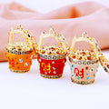 Fortune Bucket and Mixed Auspicious Charm Keychains in Forty-Four Options view 4