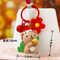 Christmas Figure Keychains in Ten Santa Reindeer and Snowman Designs view 9