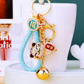 Bell Lucky Cat Keychains with Seven Fortune Loops and Two Loop Only Options view 9