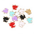 Colorful Enamel Dog Alloy Charms for Jewelry Making view 4