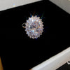Silver Oval Halo