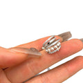 Silver Tone Crystal And Pearl Layered Ear Cuff Decorative Jewelry view 5