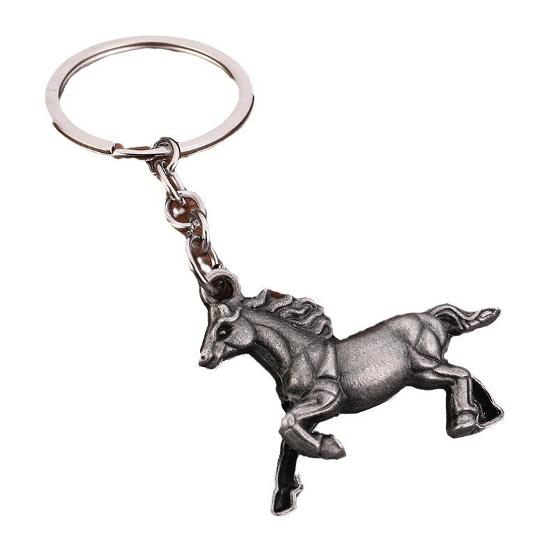 Year of the Horse Zinc Alloy Keychain Gift Pendant