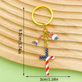 Heart Charm Keychains Featuring Blue Star Across 22 Pictured Variations view 11