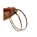 Oversized Slim Silver Tone Hoop Earrings in Two Sizes view 5