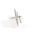 Gold Silver Rhinestone Starburst Multi Star Metal Brooch Pins view 2