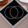 Silver 7cm Hoops
