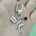 Dolphin and Turtle Charm Keychains Featuring Chain Across 7 Pictured Variations view 3
