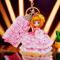 Crystal Star Plaid Dress Doll Keychains in Seven Colors plus Assorted view 11