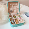 Compact Square Travel Jewelry Case in Three Colors view 4