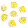 Polished Gold Silver Daisy Alloy Charms in 16 Styles view 10