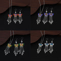 Colorful Butterfly and Peacock Necklace Earring Jewelry Collection view 1