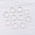 Ten-Shape Ivory Faux Pearl Open-Frame Cabochon Component Collection view 6
