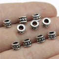 6x6x4mm 0.5g Multi Color Zinc Alloy Large Hole Spacer Beads for DIY Bracelet Jewelry Making