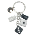 Dice Charm Keychains Featuring Black Moon Across 10 Pictured Variations view 5