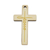 Gold Text Cross