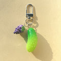 Realistic Cucumber and Fruit Novelty Clip Keychains in Four Designs view 6