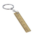 Mini Metal Centimeter Ruler Keychain, Two Color Finishes view 5