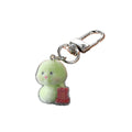 Flocked Green Snake Plush Keychain Metal Clasp 5 Styles view 5