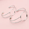 Round Tray Cuff Bracelet Blanks Jewelry Making Components view 9