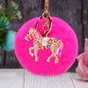 Pink-Horse Fuchsia-Pompom