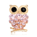 Owl Crystal Two Designs Metal Brooch Pin for Jackets and Lapels view 6