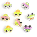 Colorful Car Shaped Enamel Spacer Beads in Four Styles view 4