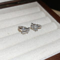 Crossed Star Huggie Hoop Earrings Fashion Jewelry Collection view 8