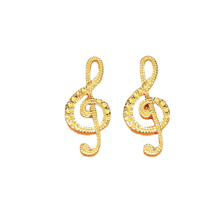 Alloy Music Note Charm Pendant for Bracelets, 33x15mm