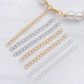 Five Centimeter Metal Extension Chains in Three Finishes view 2