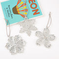 Rhinestone Flower Snowflake Christmas Tree Hanging Ornaments view 3
