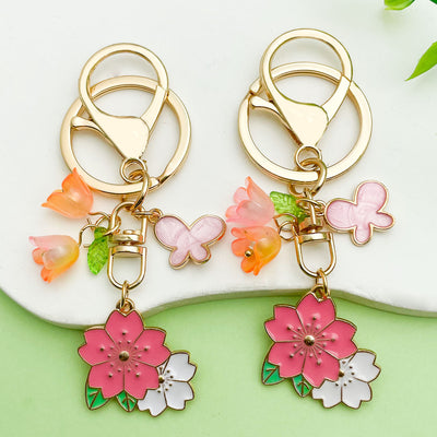 Image 1 showing flower keychains shown in the product image.