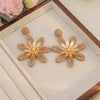 Khaki Woven Flowers