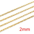 Gold Tone Metal Jewelry Chains in Twenty Four Link Styles view 8