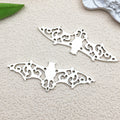 Antique Silver Bat and Cross Metal Charms with 7 Listed Options view 10