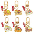 Gold Tone Horse Number Tag Keychain Collection with Metal Hardware view 5