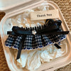 Navy White Plaid