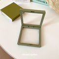 Olive Green Floating Jewelry Display Box And Matching Paper Sleeve view 4