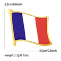France Flag Enamel Lapel Pin Brooch for Jackets Scarves and Lapels view 5