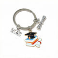 Graduation Cap Keychains in Twelve Colorful School Designs view 12
