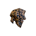 Oversized Satin Bow Hair Claw In Black White Polka Dot Or Brown Leopard view 5