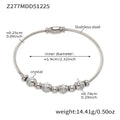 Crystal Geometric Bangle Collection in Gold and Silver Tone view 7