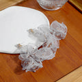 Layered Sheer Petal Cluster Statement Stud Earrings view 4
