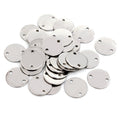 Polished Two Hole Round Metal Connector Discs in Two Sizes view 4