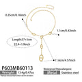 Elongated Oval Link Necklace and Y Necklace in Gold Tone view 7