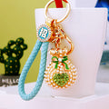 Pearl Heart Fortune Pouch Keychains with Braided Wrist Loop Options view 11