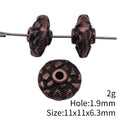 Mosaic Disc Bead In Antique Gold And Antique Copper For Jewelry Making view 5